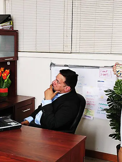 Brunette female Jayden Jaymes impresses man with big boobs and w