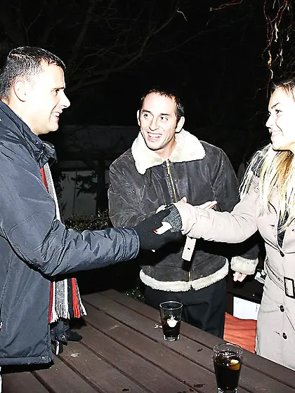 Blonde teen babe licking