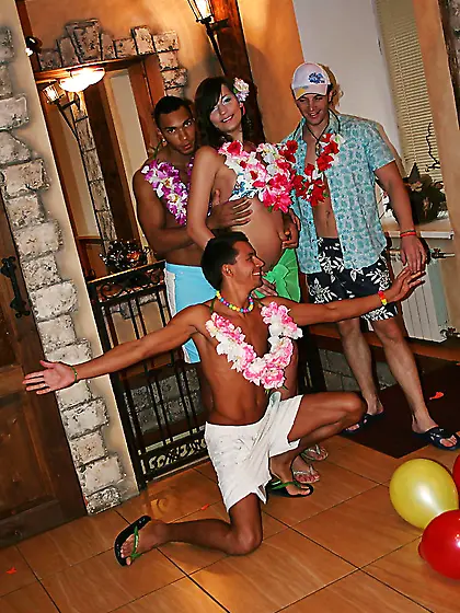 Party girl is going to get fucked by every dick she sees