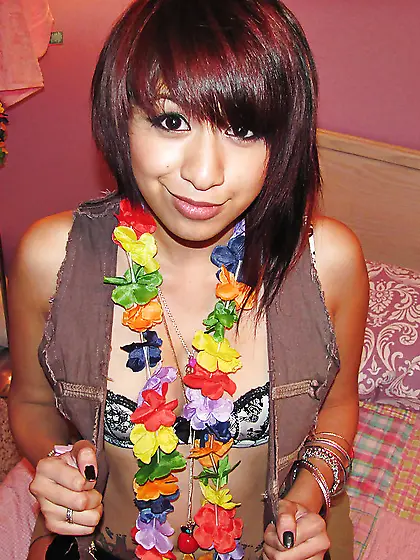 Tiny tits young babe