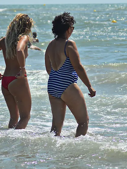 South of France on topless beach...