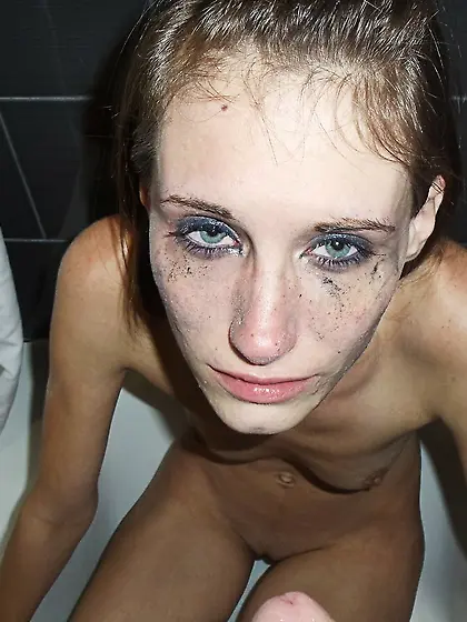 Crying Crackwhore earns her fix.