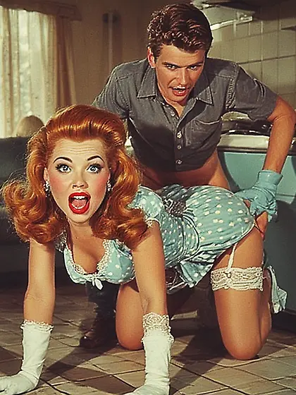 Helping mom in the kitchen