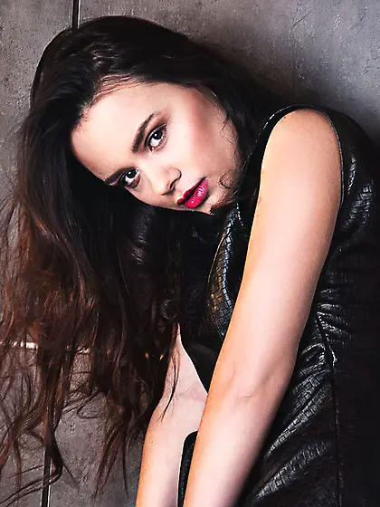 White teen black hair