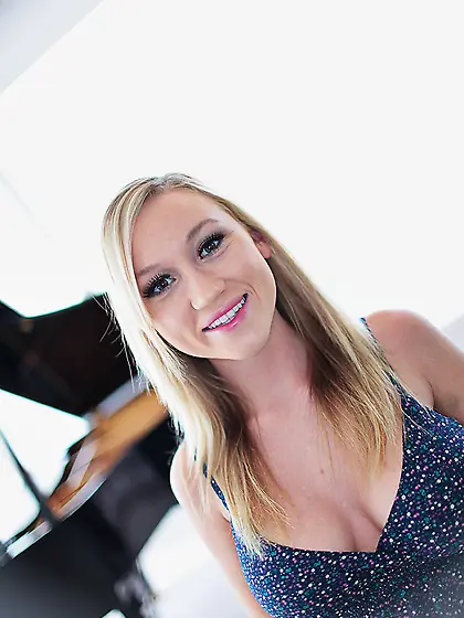 The cute face of Lailani Allure is shot in close up when she is