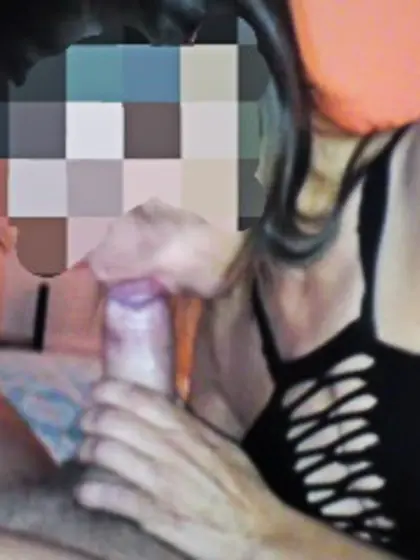 she sucks my cock like a cum swallowing bitch