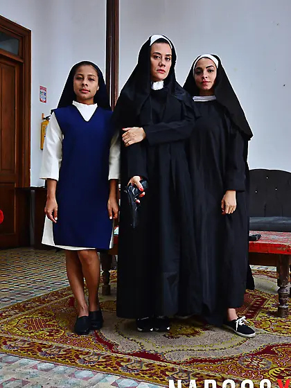 She balanced an innocent outfit with some crazy curves tho