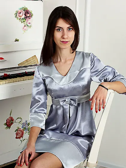 White teen black hair