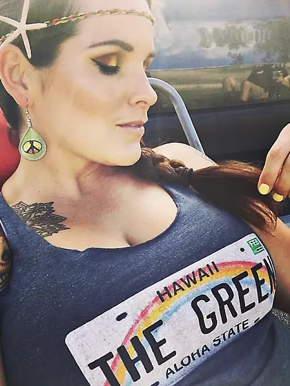 Deanna at Mardi Gras