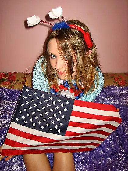 Cute Miss America College Girl