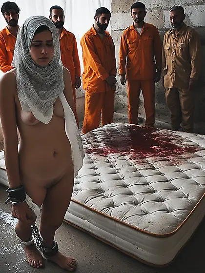 Hijabi girl in Male prison