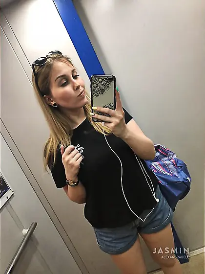 Teen big tits strap on