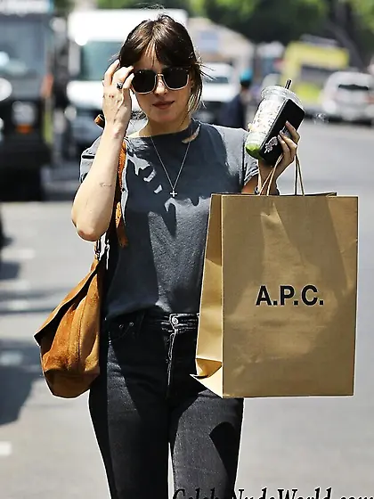 Dakota Johnson Braless