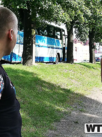 Redhead chick with hungry pussy Alice Campbell owned in the car