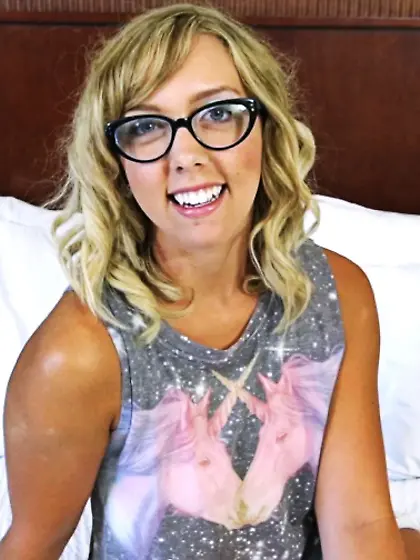 Slim nerdy teen glasses