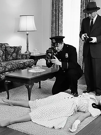Film Noir Crime Scene