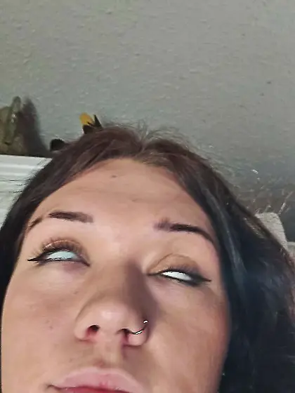 One of my eyes rollers doing what's she's told