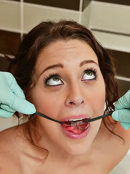 Helpless girl Gracie Glam gives water bondage and water torture