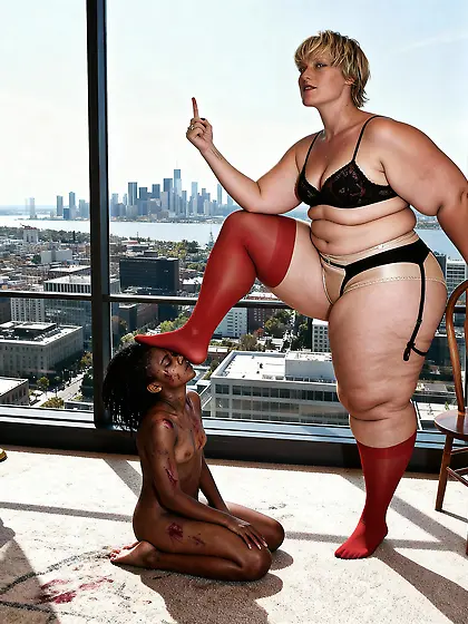 Ssbbw pawg steps on nigger