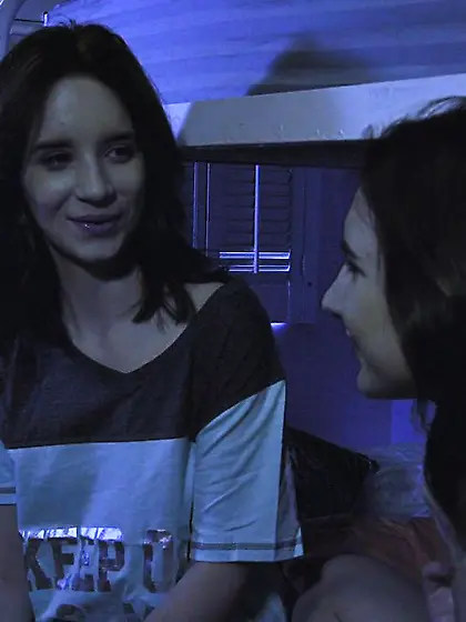 Tiny brunette stiffed fathers