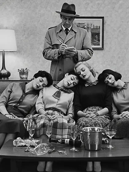 Film Noir Crime Scene