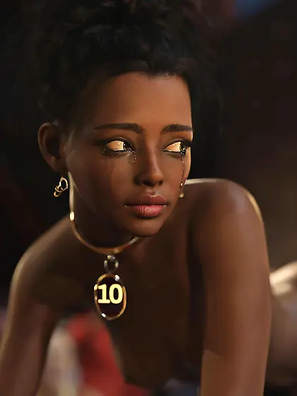 Black slave girls performing at the country club