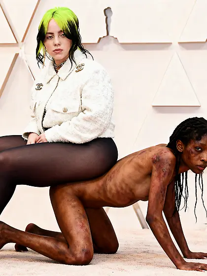 Billie Eilish Sits On A Slave