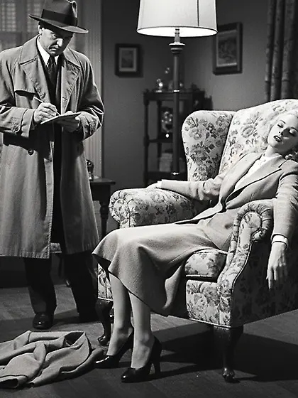 Film Noir Crime Scene