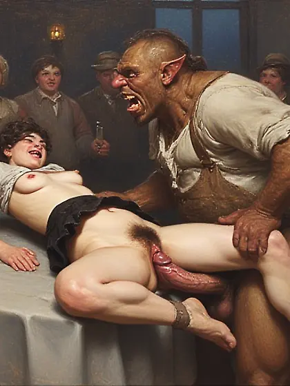 slender girls with orc