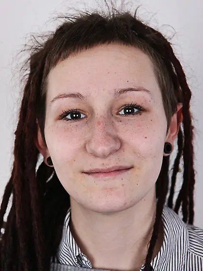 Slim inviting chick dreadlocks