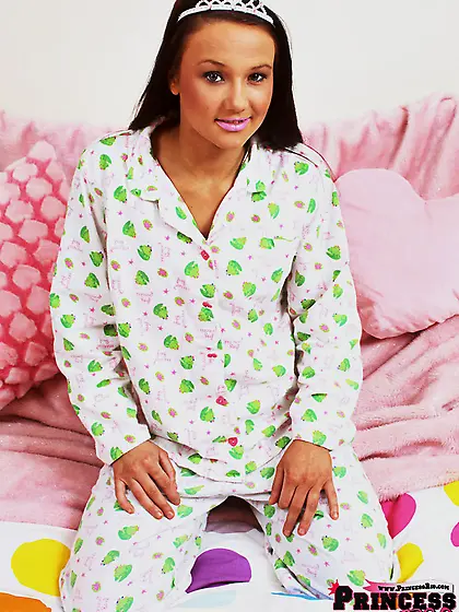 Busty teen tiara strips