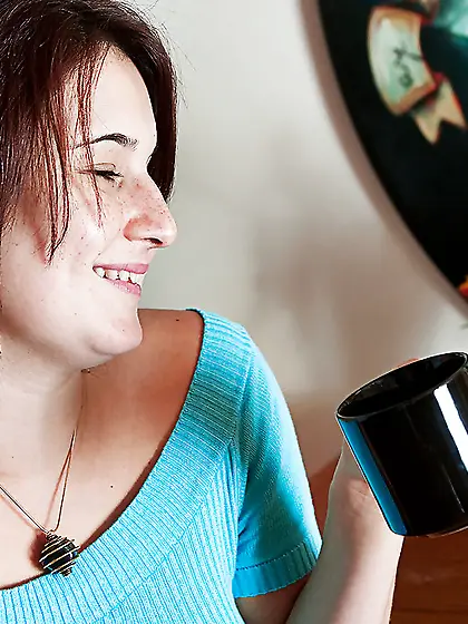 Tiny tits tongue kiss