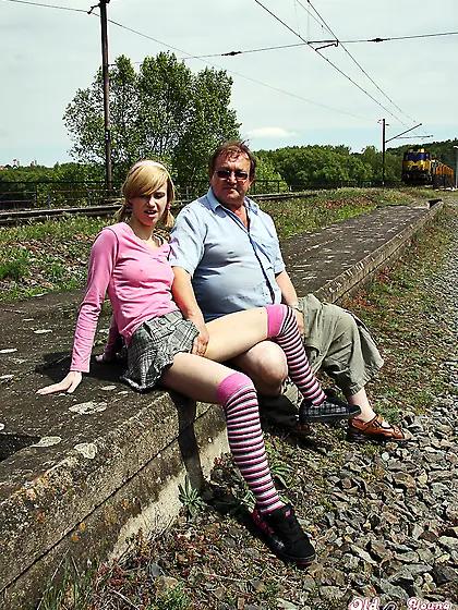 Horny senior shagging cute