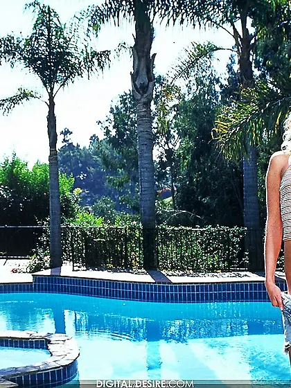 Cute blonde petite breasts