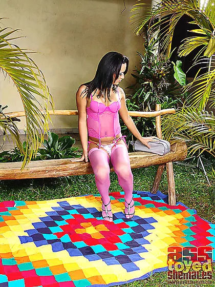 Bright Bianka on a versicolor carpet