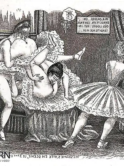 Them.  Drawn Porn Art legal - French Postcards