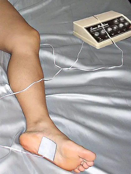 Girl in electro torture