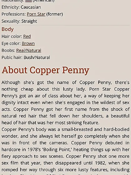 Best of copper haired pornstar Copper Penny