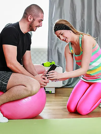 Memorable girl pulls down her pants and gets fucked as well