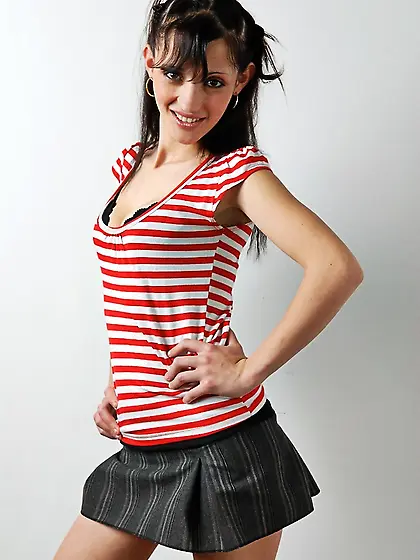 Skinny brunette hoe takes