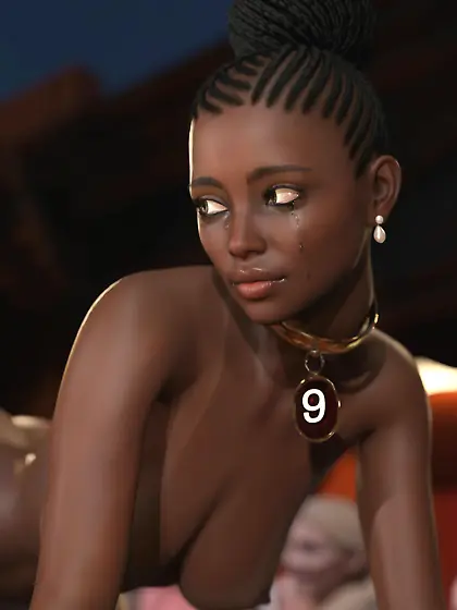 Black slave girls performing at the country club