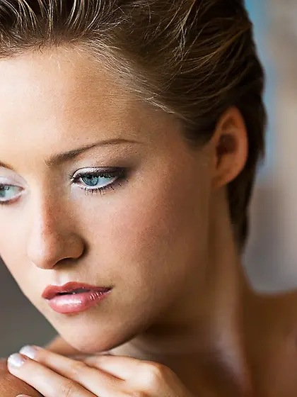 Boy cut haired brunette