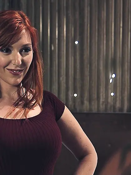 Athletic juicy redhead fucked rough