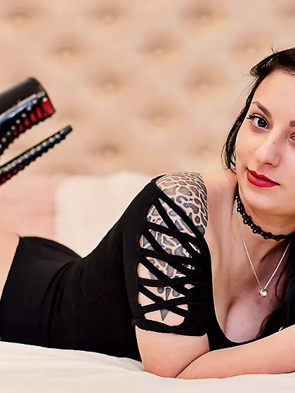 Straight dark eyes girl