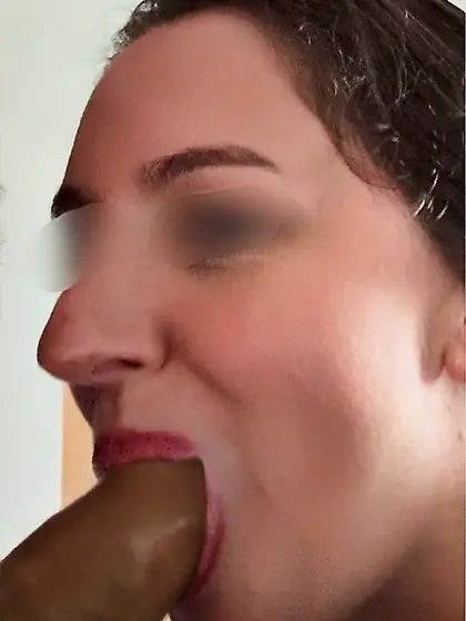 Hotwife shared,  sucking BBC while husband watches
