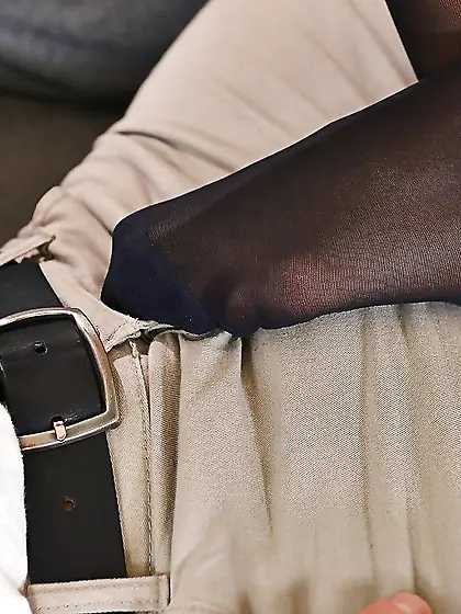 Hungarian nylon footjob