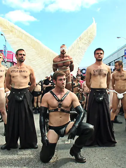 Public defilement gay cock