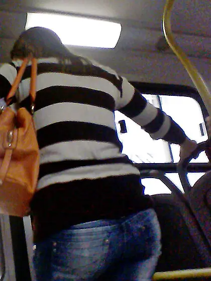 Nymph in bus - two different days