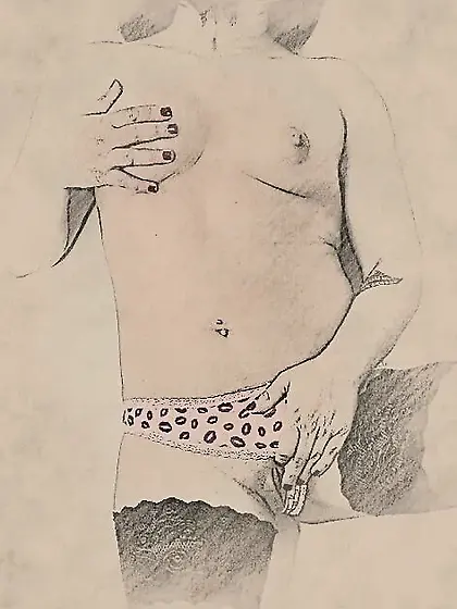 Her body in drawing