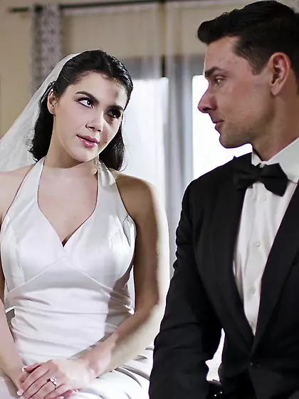 Beautiful bride Valentina Nappi gets fucked in the ass